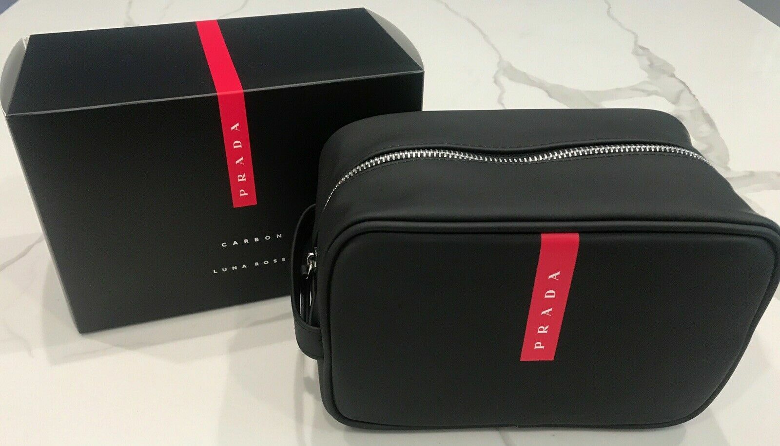 prada luna rossa toiletry bag