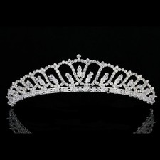 Bridal Headpiece Rhinestone Crystal Prom Wedding Tiara V941