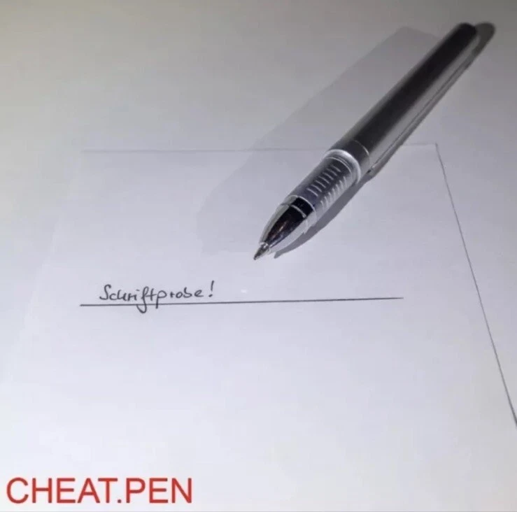 Kugelschreiber - Kuli - Stift mit Spickzettel- Spicker / Cheat Pen - Bild 3 von 3
