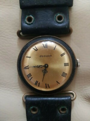 Vintage OLD ENGLAND Over Sized Mechanical Watch Good works UK