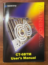 Original CHAINTECH CT-6BTM Mainboard User Manual with Case Sticker