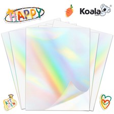 Lot KOALA Holographic Clear Vinyl Sticker Pap...
