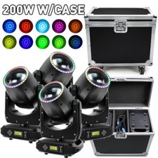 200W LED Moving Head Light GOBO Prism RGBW Beam DMX Stage Lighting DJ Show Case