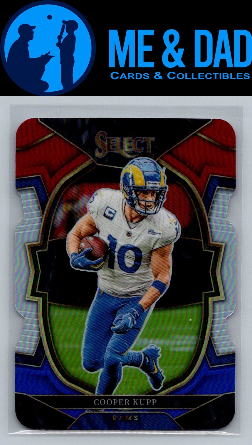 2022 Panini Select #8 Cooper Kupp Red and Blue DieCut