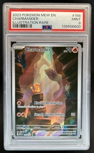 2023 Pokemon SV 151 Charmander Illustration Rare #168/165 PSA 9