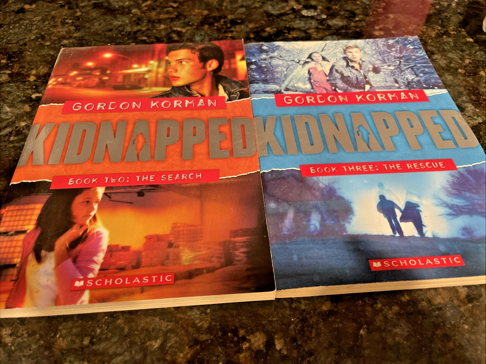 Gordon Korman Kidnapped Young Adult/Book 2 :The Search  And Book 3: The Rescue