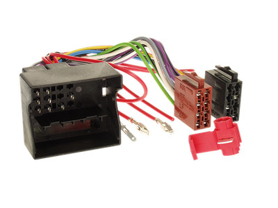 Radioanschlusskabel Audi / Seat / Skoda / VW Quadlock Stecker > ISO