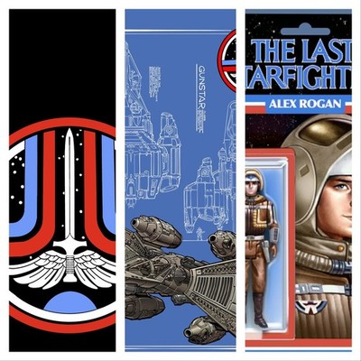 The Last Star Fighter #1 Emblem, Gun Star, & Action Figure Set by Hardin & Leon