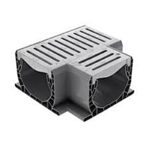 NDS Spee-D Channel Drain Plastic Tee and Grate 2371