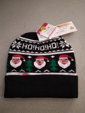 stocking cap hat with light up Santa 278785