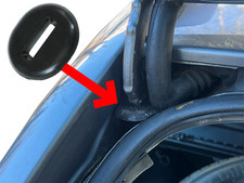 Gummi am Scharnier für Mercedes S124 Heckklappe