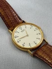Men’s Seiko Quartz Watch 7N00-7A49 with Calfskin Brown Leather Strap, 32 mm