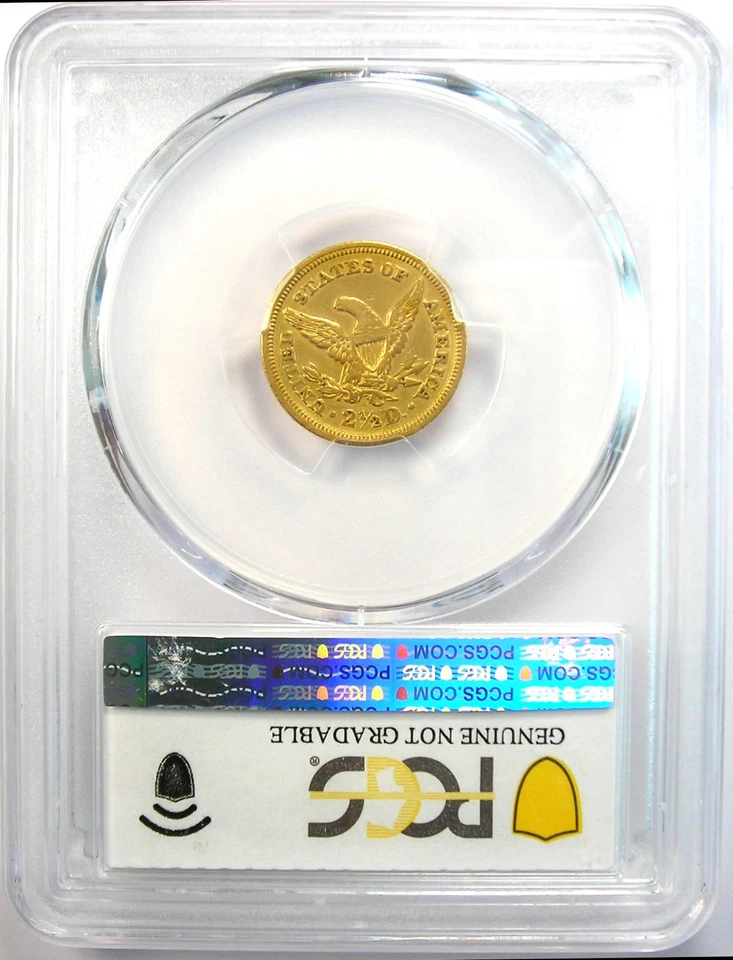 1848-C Liberty Gold Quarter Eagle $2.50 Charlotte - Certified PCGS AU Details - Image 3 of 4
