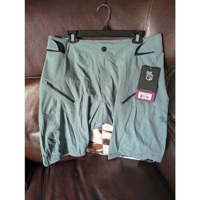 #ad Troy Lee Designs Lilium Short Shell Women#x27;s Steel Green Black XL $59.00