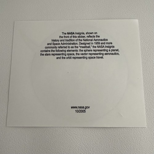 NASA | Meatball Logo Sticker | NEW - Picture 4 of 4