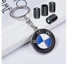 BMW Luxury Keychain Keyring  With Dust Caps Black UK