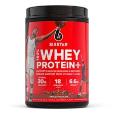 Six Star 100% Whey Protein Plus - Triple Chocolate: Gluten-Free Muscle Growth 