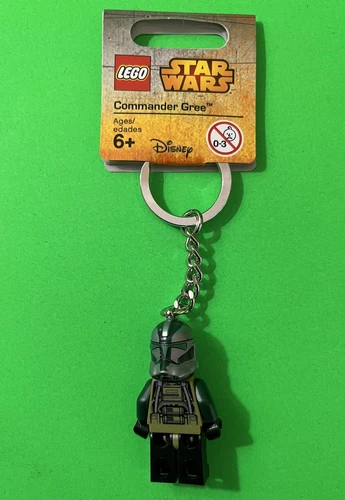 NWT Lego Star Wars Minifigure Keychain - Commander Gree (853474)