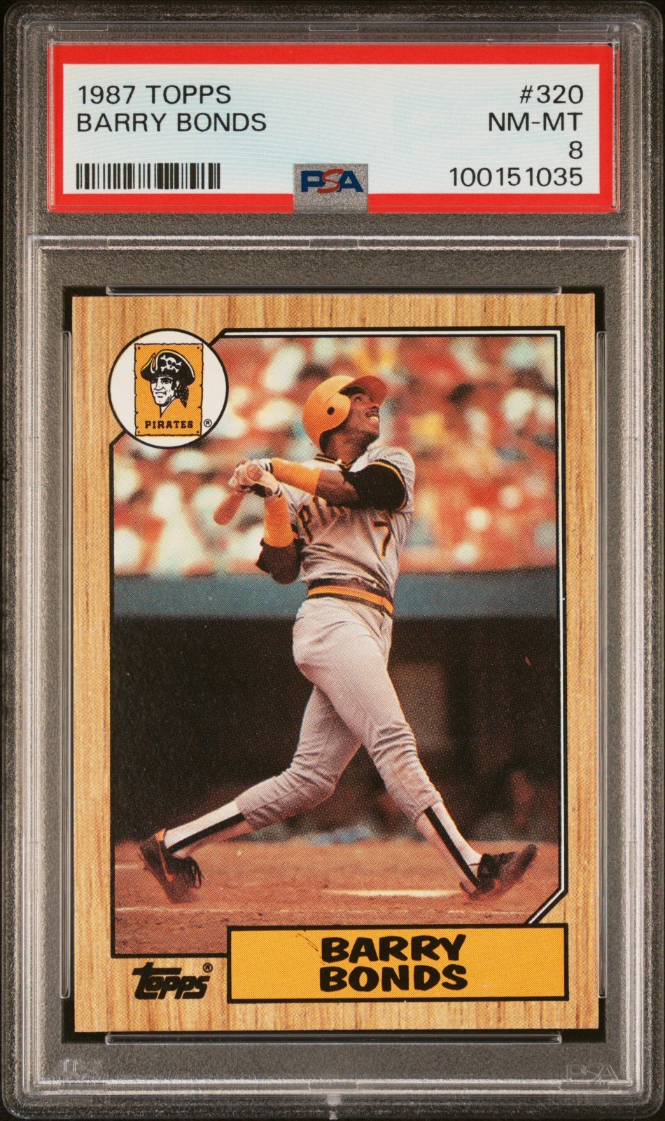 1987 Topps Barry Bonds RC #320 PSA 8 NM-MT Pirates