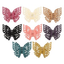 8pcs Butterfly Hair Clips: Large Butterfly Claw Clip - Hair Styling Accessori...