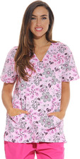 Just Love Womens Holiday Scrub Tops