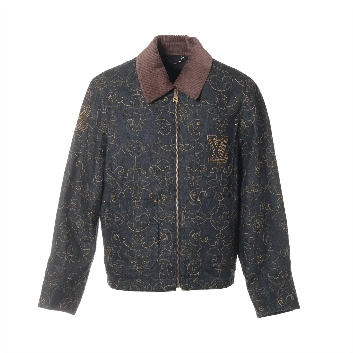 Louis Vuitton Blue Coats, Jackets & Vests Cotton Outer Shell for