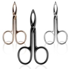 Tweezers for Women Facial Hair 3 Pieces Eyebrow Tweezers,Scissor Tweezer