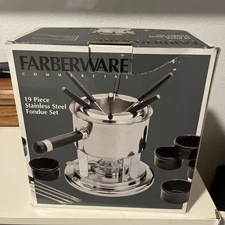 Farberware Commercial 19 Piece Stainless Steel Fondue Set