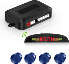 Cordless Parking Sensor, Reverse Radar System with 4 Car Backup Sensors, LED Dis