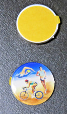 10 x MALE TRIATHLON TROPHY CENTRE, 25mm/1" For Trophies + Medals, Insert 50p