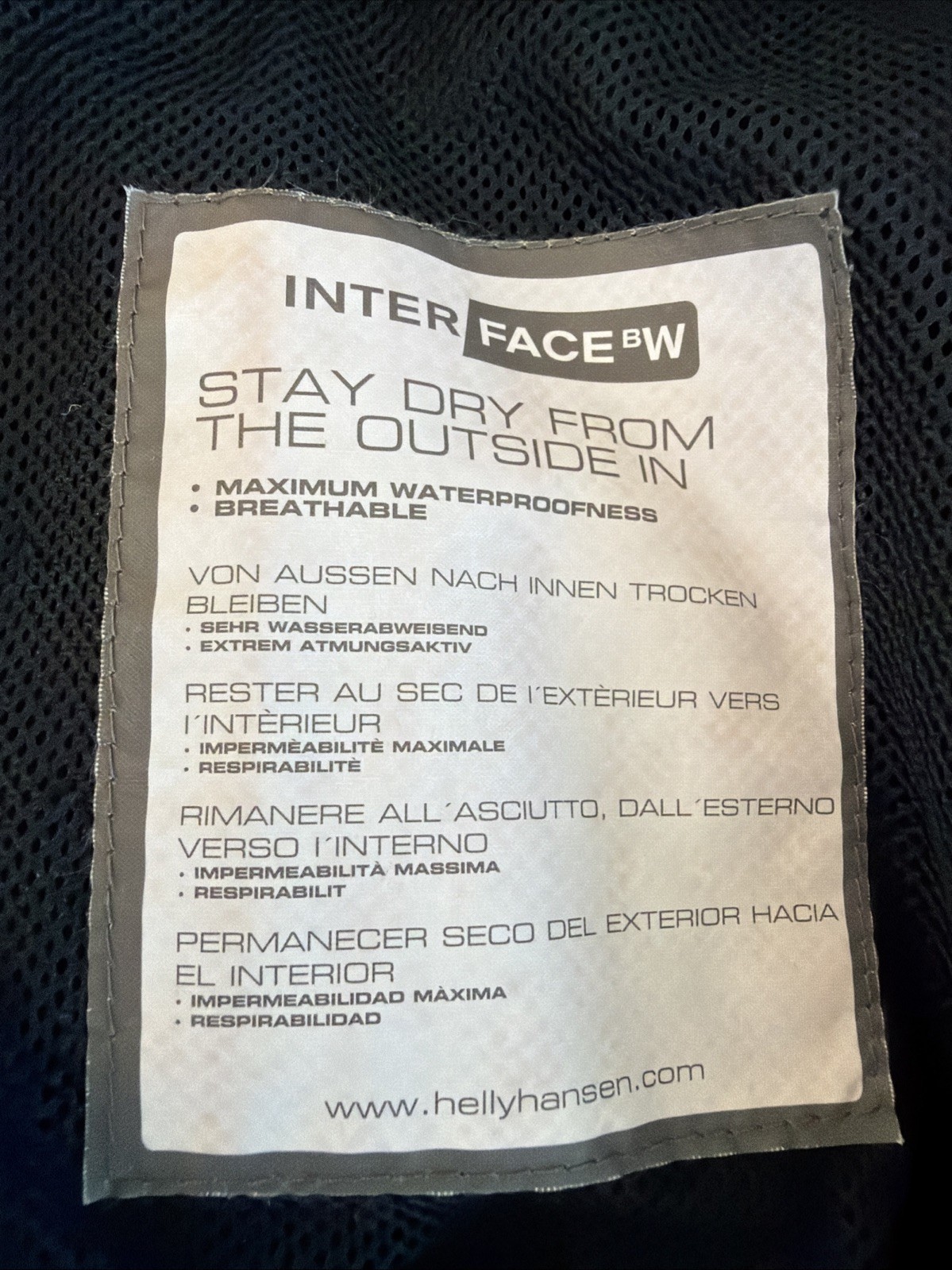 Helly Hanson Interface Rain Jacket Black Hooded S… - image 6