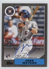 2022 Series 2 1987 Topps Baseball Black /199 Jake Meyers #87BA-JM Auto 6o3