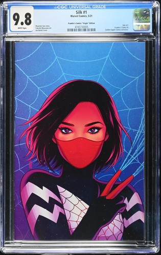 SILK #1 - CGC 9.8 - JEN BARTEL COVER! FRANKIE'S COMICS "VIRGIN" EDITION!