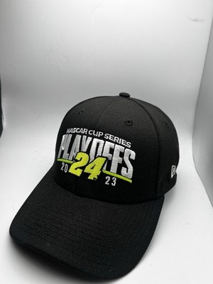 William Byron #24 New Era NASCAR Playoffs NWOT Adjustable Strapback Black Neon