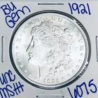 1921 BU UNCIRCULATED MORGAN SILVER DOLLAR AUTHENTIC U.S. MINT FREE SHIPPING 6075