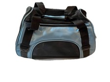 Small Pet Cat Carrier Airline Approved Soft-Sided Portable Small Blue Bag