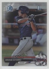 2017 Bowman Chrome Prospects Refractor 497/499 Abrahan Gutierrez #BCP78 z6b