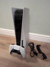 Sony PlayStation 5 Disc Edition 825GB Console - white with controller