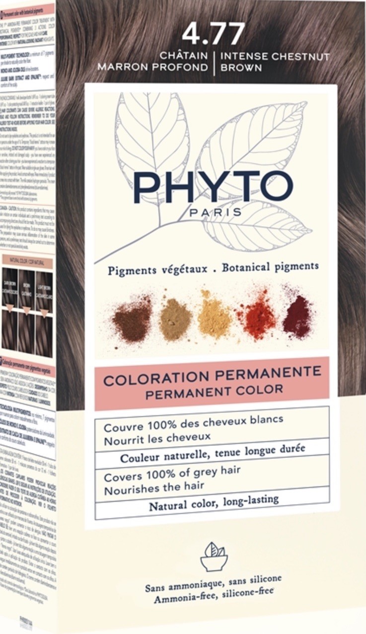 PHYTO Paris coloration châtain marron profond 4.77 aux pigments végétaux sans ammoniaque