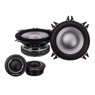 Alpine S2-S40C S-Series 4'' Component 2-Way Speakers Hi-Res Audio 140W Peak