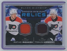 2025-26 UD Black Diamond Mine Relics Michkov/Konecny #DMDR-MK