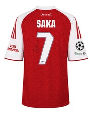 BUKAYO SAKA SIGNED ARSENAL FC 2025/26 HOME UCL SHIRT (ACG CERT AG19070)