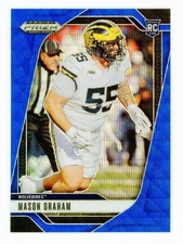 2025 Prizm Draft Picks Mason Graham Blue Prizm /299 RC Michigan Wolverines #63