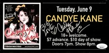 Candye Kane Adult Star Signed 5x10 Blues Concert Flyer Print JSA COA