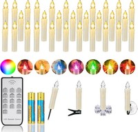 LED Weihnachtskerzen Mit Fernbedienung Dimmbar Timer Kabellos 30 StüCk