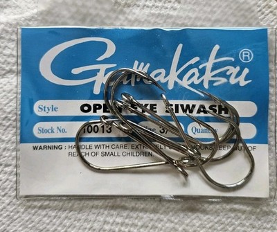 Gamakatsu Open Eye SIWASH Worm Hook Size 3/0 Fishing Fresh SALTWATER