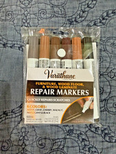 Marcadores de reparación Varathane gris arce cereza nogal caoba y negro...NUEVO EN CAJA