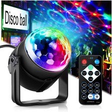 Luditek Sound Activated Party Lights with Remote DJ Lighting, Disco Ball Strobe