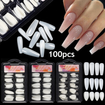  False Faux Nails Nagel Coffing Middle Coffing Gel Acrylgel Neue Presse Auf >