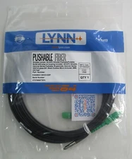LYNN S-SABSA1-NKHI3-025F PUSHABLE BULLET FIBER CABLE SIMPLEX JUMPER SC/APC 25ft